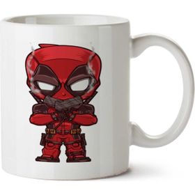 Art Hediye Deadpool Kid İki Tarafı Baskılı Beyaz Kupa