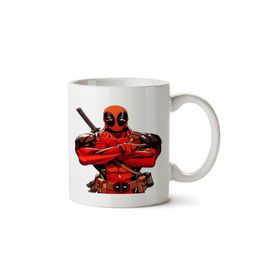 Art Hediye Deadpool Kostüm İki Tarafı Baskılı Kupa Bardak