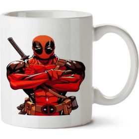 Art Hediye Deadpool Kostüm İki Tarafı Baskılı Kupa Bardak