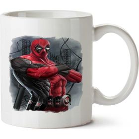 Art Hediye Deadpool Marvel 2 İki Tarafı Baskılı Beyaz Kupa