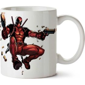 Art Hediye Deadpool Marvel 2 İki Tarafı Baskılı Kupa Bardak