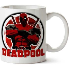 Art Hediye Deadpool Marvel İki Tarafı Baskılı Beyaz Kupa