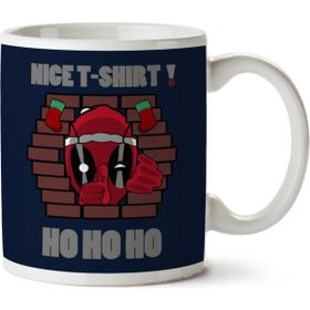 Art Hediye Deadpool Nice Christmas Iki Tarafı Baskılı Kupa Bardak