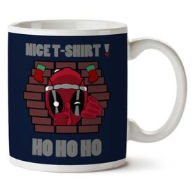 Art Hediye Deadpool Nice Christmas Iki Tarafı Baskılı Kupa Bardak