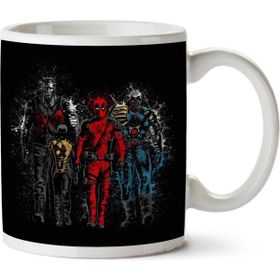 Art Hediye Deadpool Paralı Takım İki Tarafı Baskılı Kupa Bardak