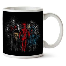 Art Hediye Deadpool Paralı Takım İki Tarafı Baskılı Kupa Bardak