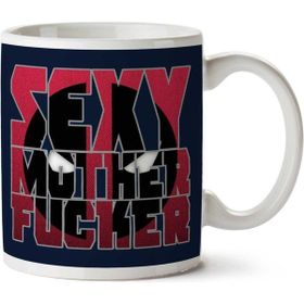 Art Hediye Deadpool Sexy Mother Fucker Iki Tarafı Baskılı Kupa Bardak