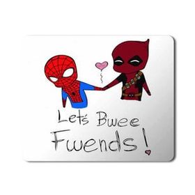 Art Hediye Deadpool V Spiderman 2 Baskılı 23x19 cm Mouse Pad