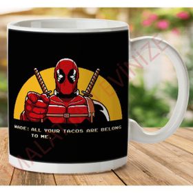 Art Hediye Deadpool Zero Wing İki Tarafı Baskılı Kupa Bardak