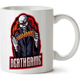 Art Hediye Death Game Kuru Kafa İki Tarafı Baskılı Beyaz Kupa
