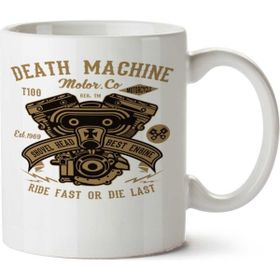 Art Hediye Death Machine İki Tarafı Baskılı Beyaz Kupa