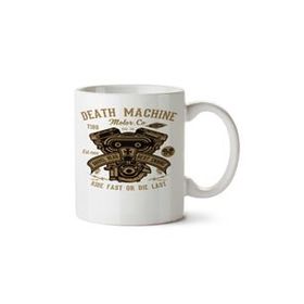 Art Hediye Death Machine İki Tarafı Baskılı Beyaz Kupa