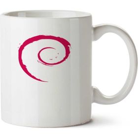 Art Hediye Debian İki Tarafı Baskılı Beyaz Kupa