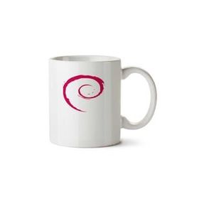 Art Hediye Debian İki Tarafı Baskılı Beyaz Kupa