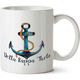 Art Hediye Delta Kappa Theta İki Tarafı Baskılı Beyaz Kupa