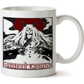 Art Hediye Deusa Kaguya İki Tarafı Baskılı Beyaz Kupa