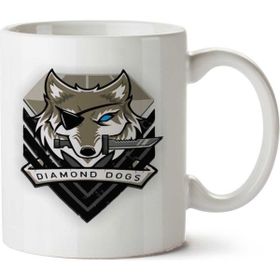 Art Hediye Diamond Dogs İki Tarafı Baskılı Beyaz Kupa