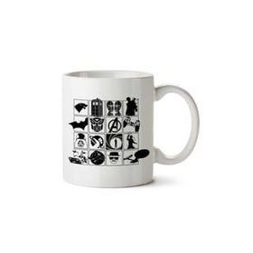 Art Hediye Doctor Who and Awesome Black İki Tarafı Baskılı Kupa