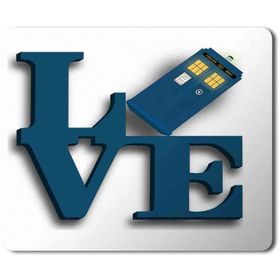 Art Hediye Doctor Who Love Baskılı 23x19 cm Mouse Pad
