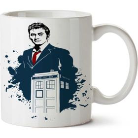 Art Hediye Doctor Who Tenth İki Tarafı Baskılı Beyaz Kupa