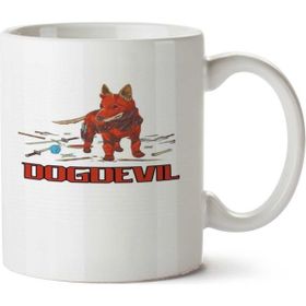 Art Hediye Dog Devil İki Tarafı Baskılı Beyaz Kupa