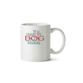 Art Hediye Dog Fellings İki Tarafı Baskılı Beyaz Kupa