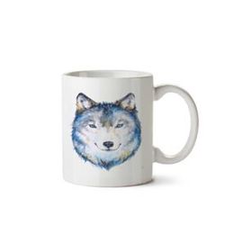 Art Hediye Dog Ice Buz Köpek İki Tarafı Baskılı Beyaz Kupa