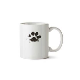 Art Hediye Dog Paw Köpek Pati İki Tarafı Baskılı Beyaz Kupa