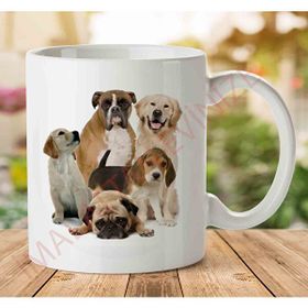 Art Hediye Dog-Png-2 İki Tarafı Baskılı Kupa Bardak