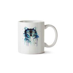 Art Hediye Dog Water Sulu Köpek İki Tarafı Baskılı Beyaz Kupa
