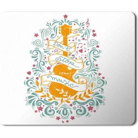 Art Hediye Don't Stop Music Baskılı 23x19 cm Mouse Pad
