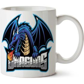 Art Hediye Dragon Anime İki Tarafı Baskılı Beyaz Kupa
