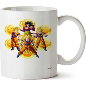 Art Hediye Dragon Ball 111 İki Tarafı Baskılı Beyaz Kupa