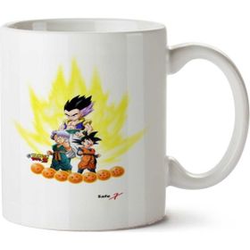 Art Hediye Dragon Ball 22 İki Tarafı Baskılı Beyaz Kupa