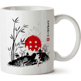 Art Hediye Dragon Ball Efsanevi İki Tarafı Baskılı Beyaz Kupa