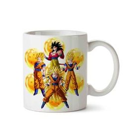 Art Hediye Dragon Ball Goku 2 İki Tarafı Baskılı Kupa Bardak