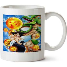 Art Hediye Dragon Ball Goku 2 İki Tarafı Baskılı Kupa Bardak