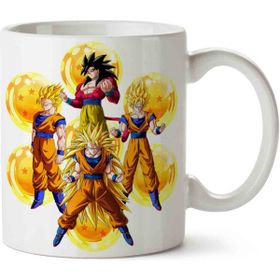Art Hediye Dragon Ball Goku 2 İki Tarafı Baskılı Kupa Bardak