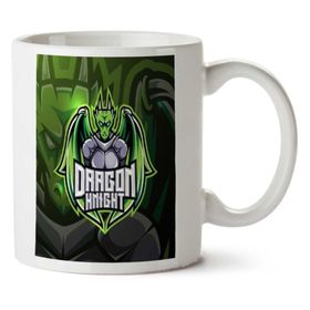 Art Hediye Dragon Knight Iki Tarafı Baskılı Kupa Bardak