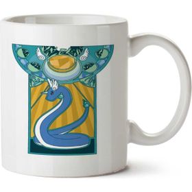 Art Hediye Dragonair Nouveau İki Tarafı Baskılı Beyaz Kupa