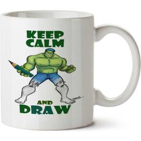 Art Hediye Draw İki Tarafı Baskılı Beyaz Kupa