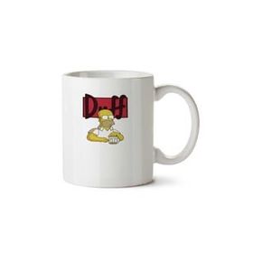 Art Hediye Duff Simpsons İki Tarafı Baskılı Beyaz Kupa