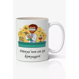 Art Hediye Dünyanın En Iyi Kimyageri - Öğretmenler Günü Temalı Baskılı Kupa