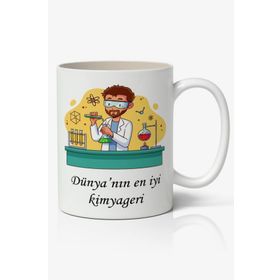 Art Hediye Dünyanın En Iyi Kimyageri - Öğretmenler Günü Temalı Baskılı Kupa