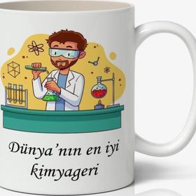 Art Hediye Dünyanın En Iyi Kimyageri - Öğretmenler Günü Temalı Baskılı Kupa