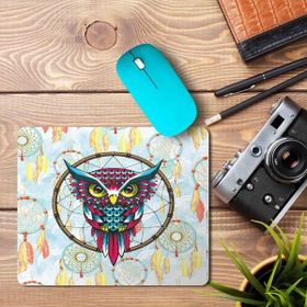 Art Hediye Düş Kapanı Baykuş Baskılı 23x19 cm Mouse Pad