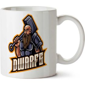 Art Hediye Dwarfs İki Tarafı Baskılı Beyaz Kupa