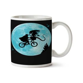 Art Hediye E.t. Vs Aliens Iki Tarafı Baskılı Kupa Bardak