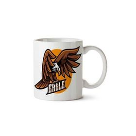 Art Hediye Eagle Kartal İki Tarafı Baskılı Beyaz Kupa