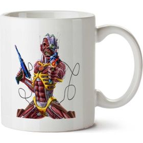 Art Hediye Eddie Cyborg İki Tarafı Baskılı Beyaz Kupa